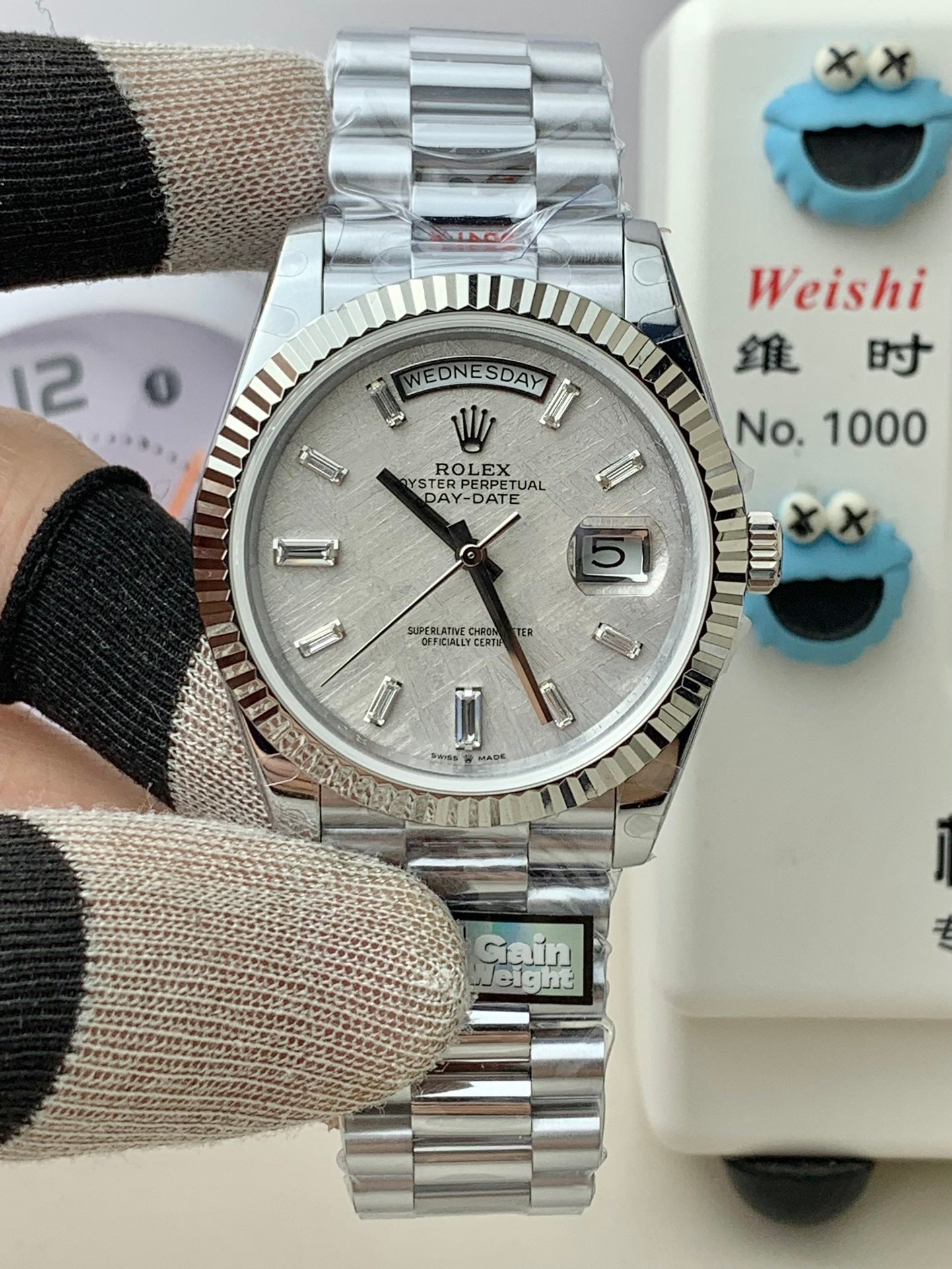Day-Date 40
Oyster, 40 mm, white silver