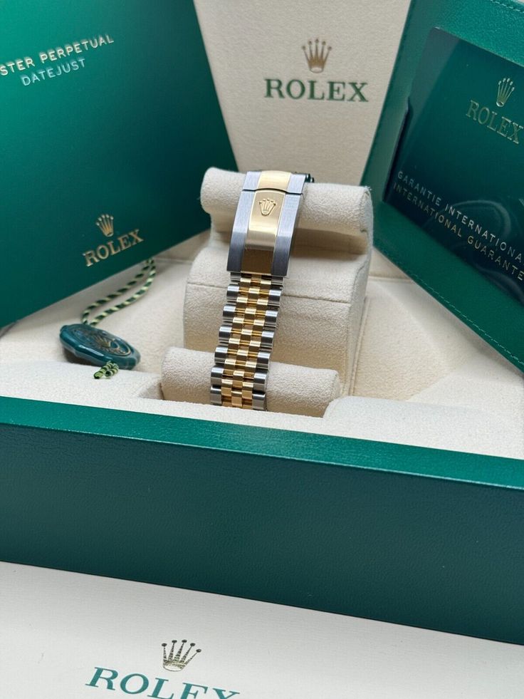 Rolex Datejust 41mm Diamond Dial Two Tone Gold