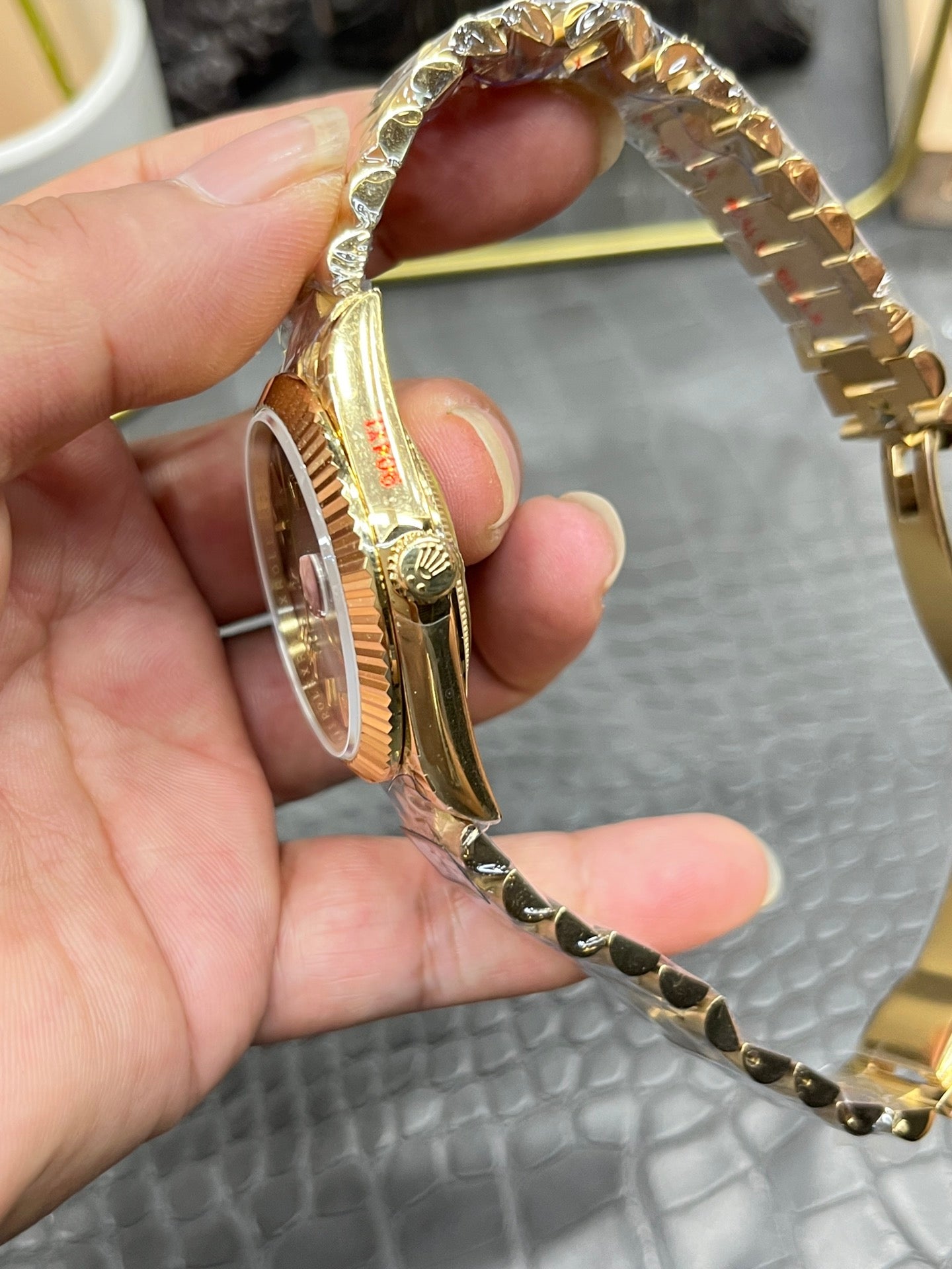 Rolex Day-Date 40 Yellow Gold Green Lacquer