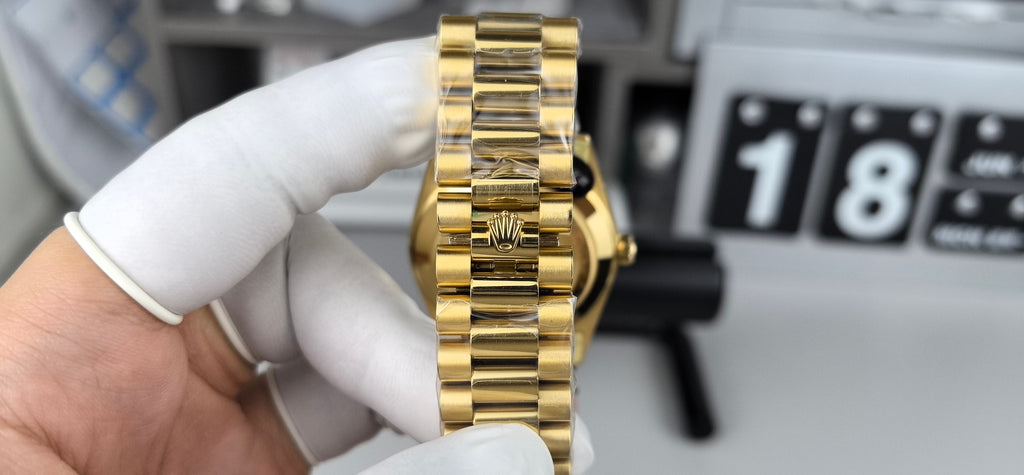 Rolex Datejust 36 Black Dial Solid Gold 