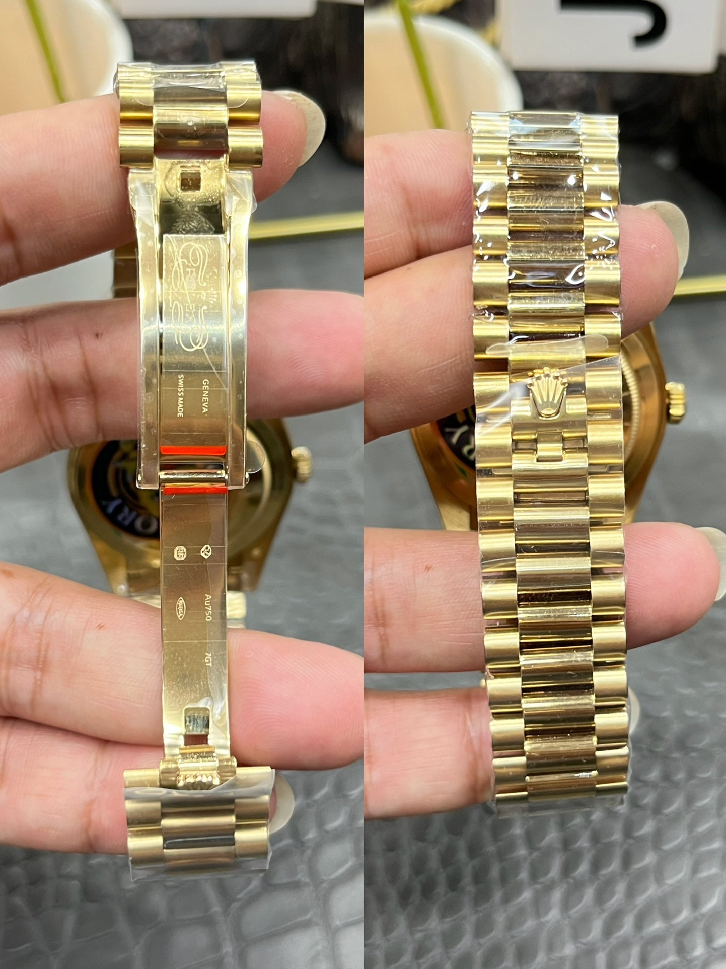 Rolex Day-Date 40 Yellow Gold Green Lacquer