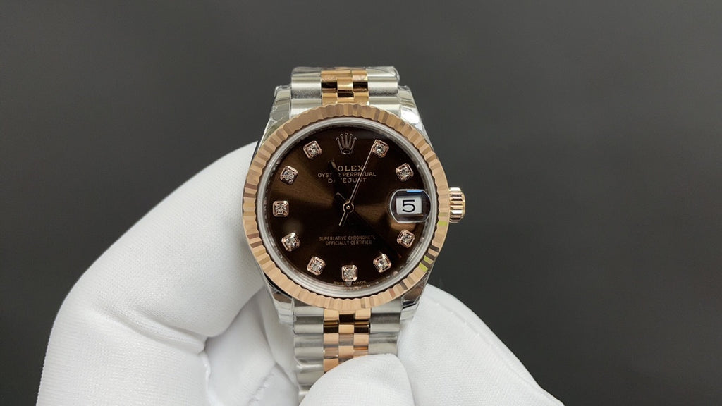 Rolex Datejust 41 watch: Oystersteel and Everose gold