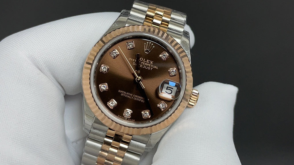 Rolex Datejust 41 watch: Oystersteel and Everose gold